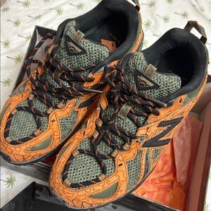 New Balance/ Joefreshgoods collab Orange and Green Running Shoes